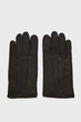 Чоловічі чорні шкіряні рукавиці CASHMERE Gant L 9931074 - изображение 1