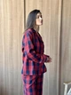 Жіночий піжамний комплект у клітинку "Глен" (сорочка+штани) COSY 2XL Червоний (cosy4841068s5) - зображення 2