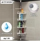 Угловая полка для ванной Multi Corner Shelf 4 яруса металлическая - изображение 5