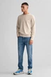 Чоловічий бежевий джемпер CLASSIC COTTON C-NECK Gant XXL 8030561 - изображение 2