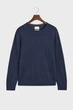 Чоловічий синій вовняний джемпер EXTRAFINE MERINO WOOL C-NECK Gant S 8050205 - изображение 5