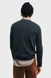 Чоловічий темно-зелений вовняний джемпер EXTRAFINE MERINO WOOL C-NECK Gant S 8050205 - изображение 3