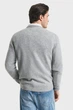 Чоловічий сірий вовняний джемпер SUPERFINE LAMBSWOOL C-NECK Gant L 87211 - изображение 3