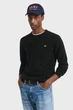 Чоловічий чорний вовняний джемпер SUPERFINE LAMBSWOOL C-NECK Gant M 87211 - изображение 1