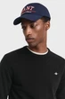 Чоловічий чорний вовняний джемпер SUPERFINE LAMBSWOOL C-NECK Gant M 87211 - изображение 4