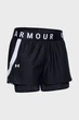 Жіночі чорні шорти Play Up 2-in-1 Under Armour XS 1351981-001 - зображення 5