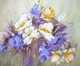 Набір для вишивання бісером на натуральному художньому холсті Абрис Арт Квітковий передзвон AB-861 - зображення 3