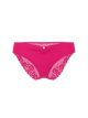 Трусики из эластичного хлопка с кружевом Victoria's Secret Stretch Cotton Heart Lace Hiphugger Panty М розовые яркие(27186967) - изображение 3