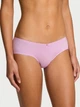 Трусики из эластичного хлопка с кружевом Victoria's Secret Stretch Cotton Heart Lace Hiphugger Panty Л сиреневые (27187150) - изображение 1