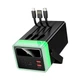 Повербанк HOCO DB103A 65W fully compatible power bank with built-in cable and camping light 60000mAh, 2USB, black - зображення 6