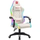 Крісло ігрове Defender Energy, Клас 4, 50мм, PU, RGB, біле - изображение 2