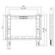 Кронштейн для ТВ AGN AGN43-220F фіксований/23"-43"/45 кг/max.VESA 200x200/Чорний - изображение 6