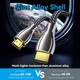 Кабель HDMI M-M, 3.0 м, V2.0, 4K 60Гц, обплетення, Zinc Alloy Type чорний Vention - зображення 5