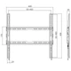 Кронштейн для ТВ AGN AGN70-440F фіксований/32"-70"/45 кг/max.VESA 400x400/Чорний - изображение 5
