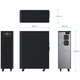 Джерело безперебійного живлення Marsriva MR-US10K, 10кВА/10кВт, 1:1 phase, Smart Online UPS, 16*12V/9Ah - зображення 4