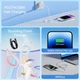 Кабель USB 2.0 Type-C M-Lightning M, 1.0 м, PD 27W, PVC, голубий Vention - изображение 3