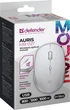 Миша Defender Auris MB-027, бездротова, 3 кн. до 1600 dpi, безшумна, біла - зображення 6