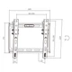 Кронштейн для ТВ AGN AGN43-220T з нахилом/23"-43"/45 кг/max.VESA 200x200/Чорний - изображение 5