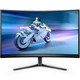 Монитор TFT 27" Philips 27M2C5200W, VA, изогнутый, 280Hz, 0,3 ms, 2xHDMI, DP, HAS, Pivot, черно-серый - изображение 1