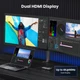 Док-станція USB3.1 Type-C --> HDMIx2 60Hz(8k30Hz)/USB 3.0x2/Type-C/PD 100W CM498 6 in 1 Ugreen - изображение 6