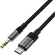 Перехідник USB-C --> 3.5 mm (F) 15cm audio converter J11 Acefast чорний - зображення 2