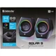 Акустична система 2.0 Defender Solar 9, 10Вт, Bluetooth, RGB підсвітка, USB, чорна - изображение 8
