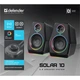 Акустична система 2.0 Defender Solar 10, 10Вт, Bluetooth, RGB підсвітка, USB, чорна - изображение 7