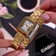 Женские классические часы Casio LTP-V007G-9B золотистые с белым циферблатом - изображение 4