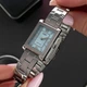 Женские классические часы Casio LTP-1234DD-2A серебристые с бирюзовым циферблатом - изображение 3