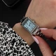 Женские классические часы Casio LTP-1234DD-2A серебристые с бирюзовым циферблатом - изображение 4