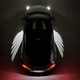 Світлодіодний проектор «Крила Ангела» від батарейок / Проекційне підсвічування для дверей автомобіля "Крила Ангела" 2шт - зображення 2