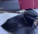 Солнцезащитные очки безоправные черные с золотой оправой ( версия Cartier) - изображение 4