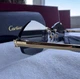 Солнцезащитные очки безоправные черные с золотой оправой ( версия Cartier) - изображение 6