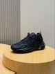 Чоловічі кросівки Louis Vuitton VNR чорного кольору текстиль flyknit, масивна підошва 41 розмір - зображення 3