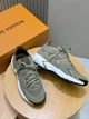 Чоловічі кросівки Louis Vuitton VNR кольору хакі, текстиль flyknit, масивна підошва 41 розмір - зображення 9