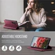 Чохол-книжка CaseMe RFID із нубуку для Samsung Galaxy A25 Бордовий - зображення 6