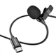 Мікрофон петличний Hoco L14 Type-C (2m)Чорний - зображення 5