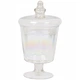 Бонбоньєрка скляна з іризацією, ваза для солодощів з кришкою Excellent Houseware 800мл - зображення 3