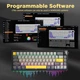 Механічна бездротова клавіатура Ajazz AK650 65% RGB Hot-Swap - зображення 9