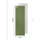 Килимок туристичний складаний одномісний IXPE Naturehike CNK2450WS044 195x60 оливковий - изображение 4