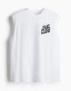 Майка H&M М0139277 (12585170) колір білий (М0139277 - 223246) - изображение 1