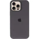 Чохол Silicone Premium case MagSafe з захистом камери та дисплея для iPhone 16 Pro Full Protective dark grey 2020 - изображение 3