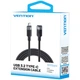 Кабель подовжувач Vention USB 3.2 Gen2 Type-C M to Type-C F 1m 100W 10Gbps 4K60HZ Black (TRFBF) - зображення 3