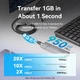 Кабель подовжувач Vention USB 3.2 Gen2 Type-C M to Type-C F 1m 100W 10Gbps 4K60HZ Black (TRFBF) - зображення 6
