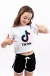 Подростковая футболка-топ Тик-Ток для девочки F-0728 фуликра 146см белая (807234146) - изображение 4