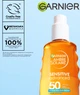 Сонцезахисна вода Garnier Ambre Solaire Sensitive Advanced Hydrating Sun Water SPF 50 для обличчя, тіла та волосся 150 мл (3600542656771) - зображення 10