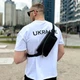 Поясна чоловіча сумка бананка Tiding Bag TD-54928 натуральна шкіра 25x14x8 см чорна - зображення 3