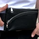 Поясна чоловіча сумка бананка Tiding Bag TD-54928 натуральна шкіра 25x14x8 см чорна - зображення 6
