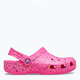 Подростковые кроксы-сабо для девочки Crocs Classic Paint Splatter Clog K PCs/Mlti 210349-6TX 36-37 (J4) Pink (198445210280) - изображение 1