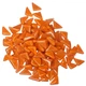 Набор кусочков мозаики Треугольной формы оранжевого цвета 200 гр 115 шт толщина 4 мм (7241) - изображение 2